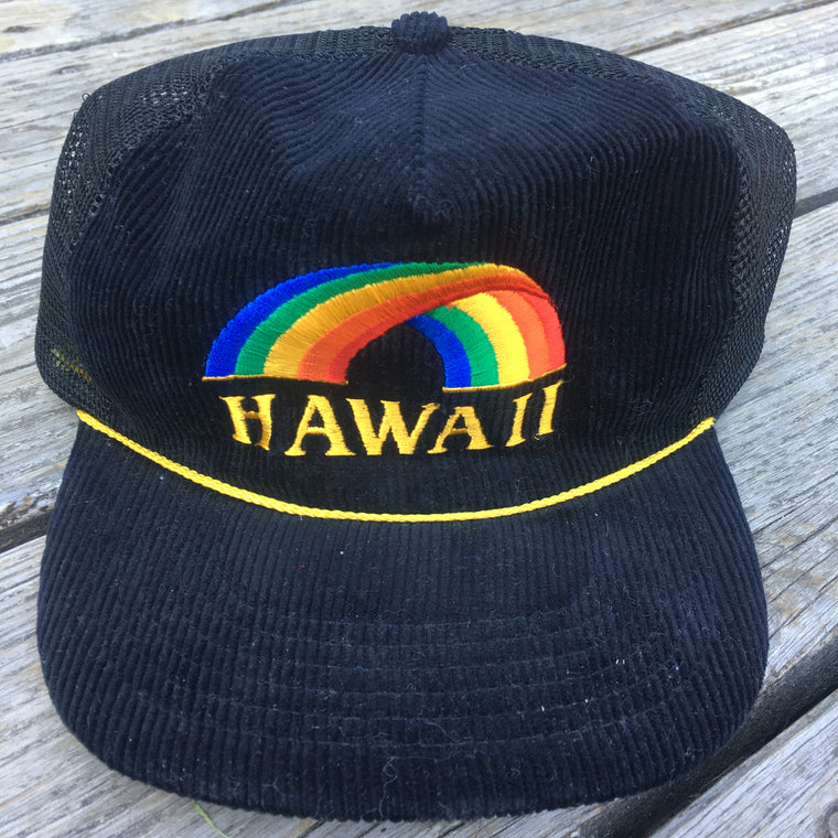 Hawaii corduroy snapback hat