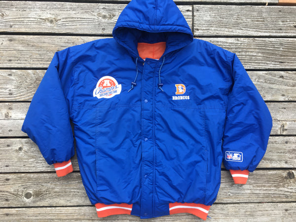 Denver Broncos Jacket Hooded Jacket Starter NFL Jacket Hoodie -   Denmark