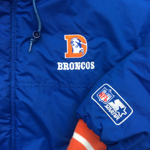 Pro Player, Jackets & Coats, Vintage Denver Broncos Pro Player Puffer Coat  Mens Size Xxl 2xl