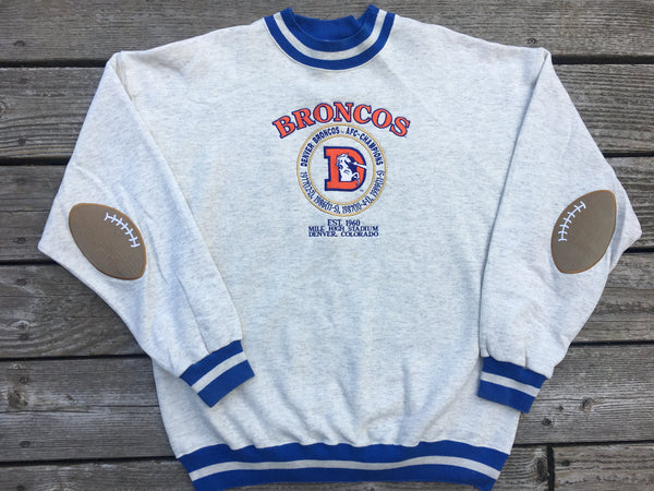 Vintage Denver Broncos Graphic Kids Sweatshirt: 10/12y – Yellow