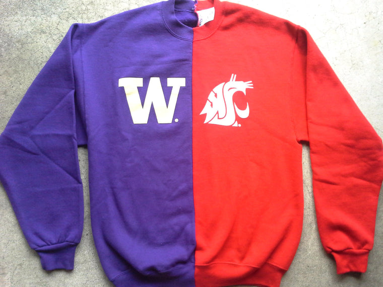 WSU Cougars UW Washington Huskies sweatshirt