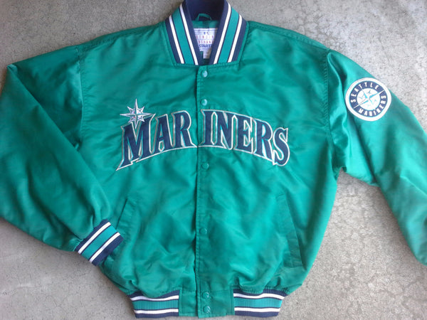 Vintage 90s Starter X Seattle Mariners Varsity Jacket Mens 