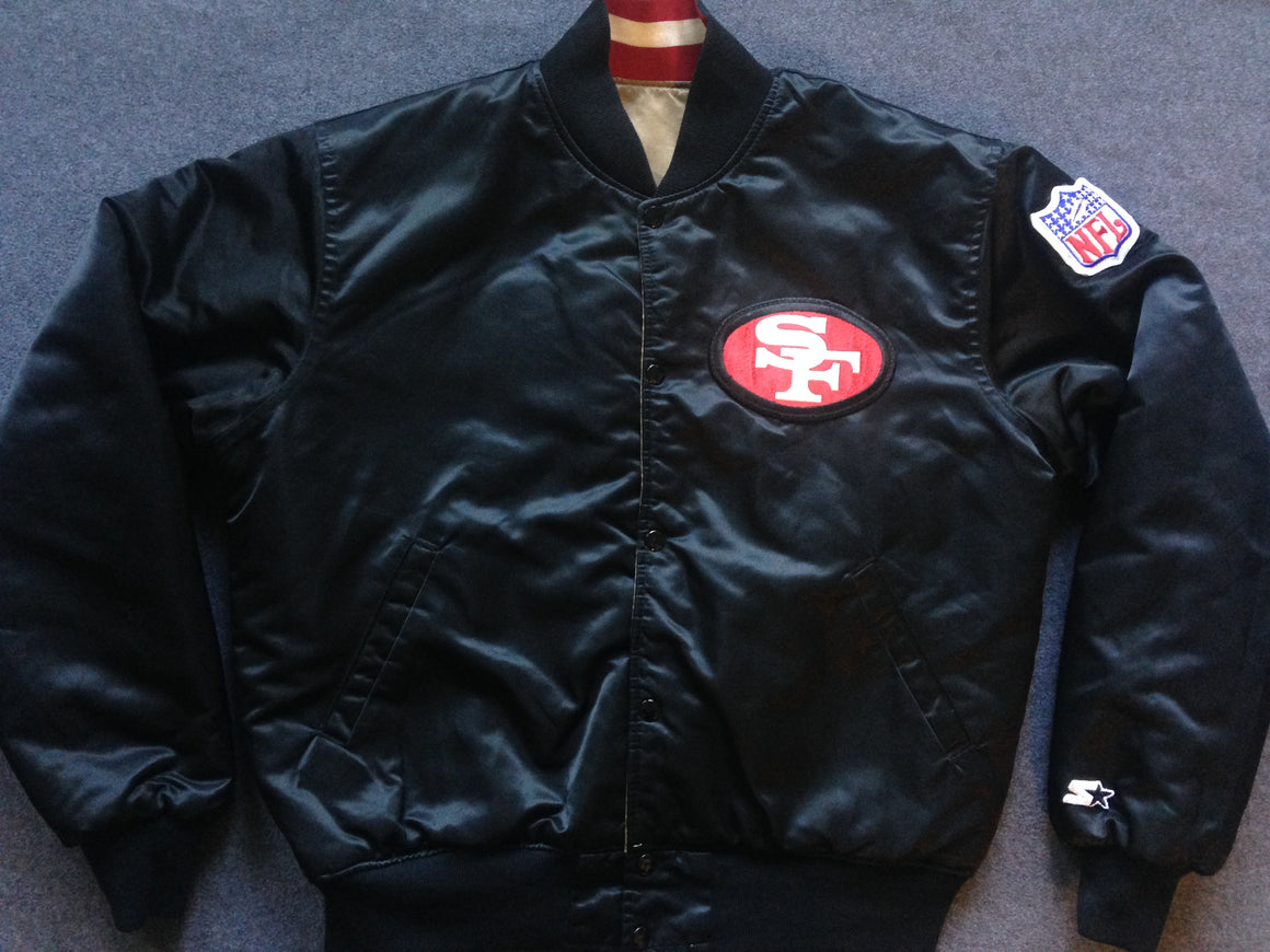 Vintage San Francisco 49ers REVERSIBLE satin jacket by Starter - L