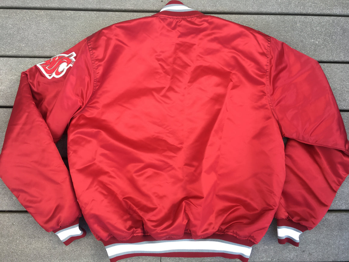 WSU Cougars satin jacket by Starter - L