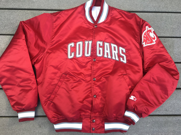 WSU Cougars satin jacket by Starter - L
