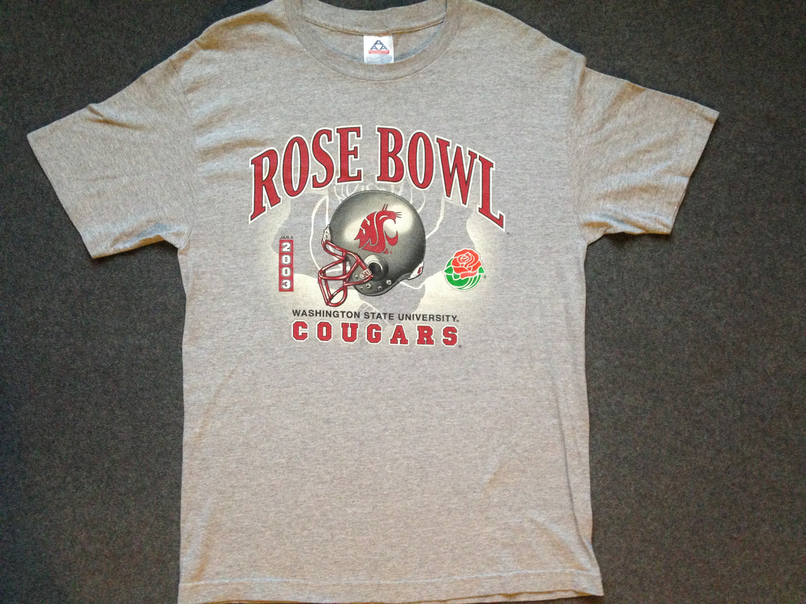 Washington State Cougars 2003 Rose Bowl t shirt - L