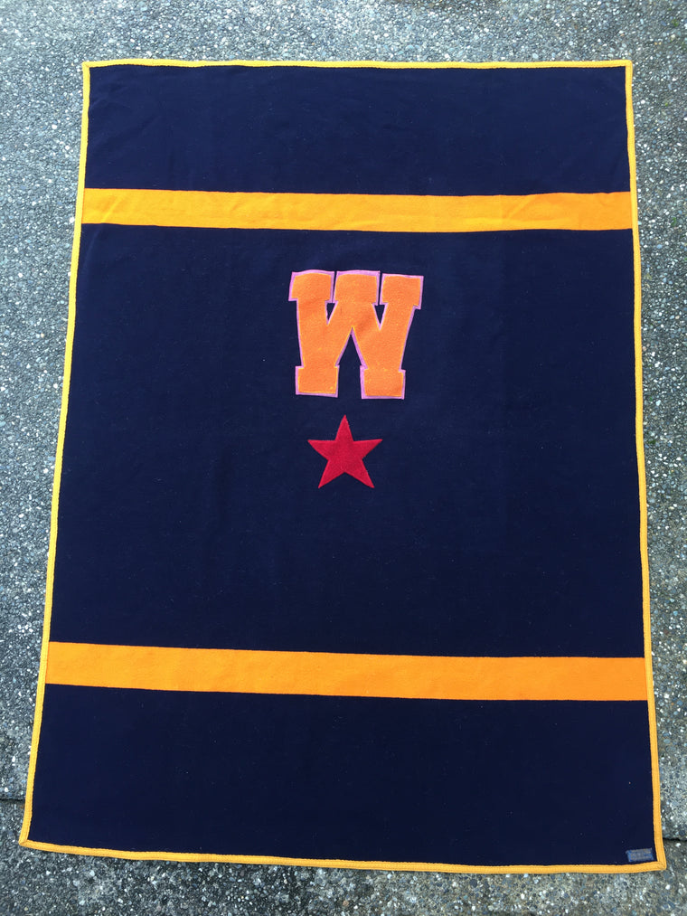 Washington Huskies letterman blanket