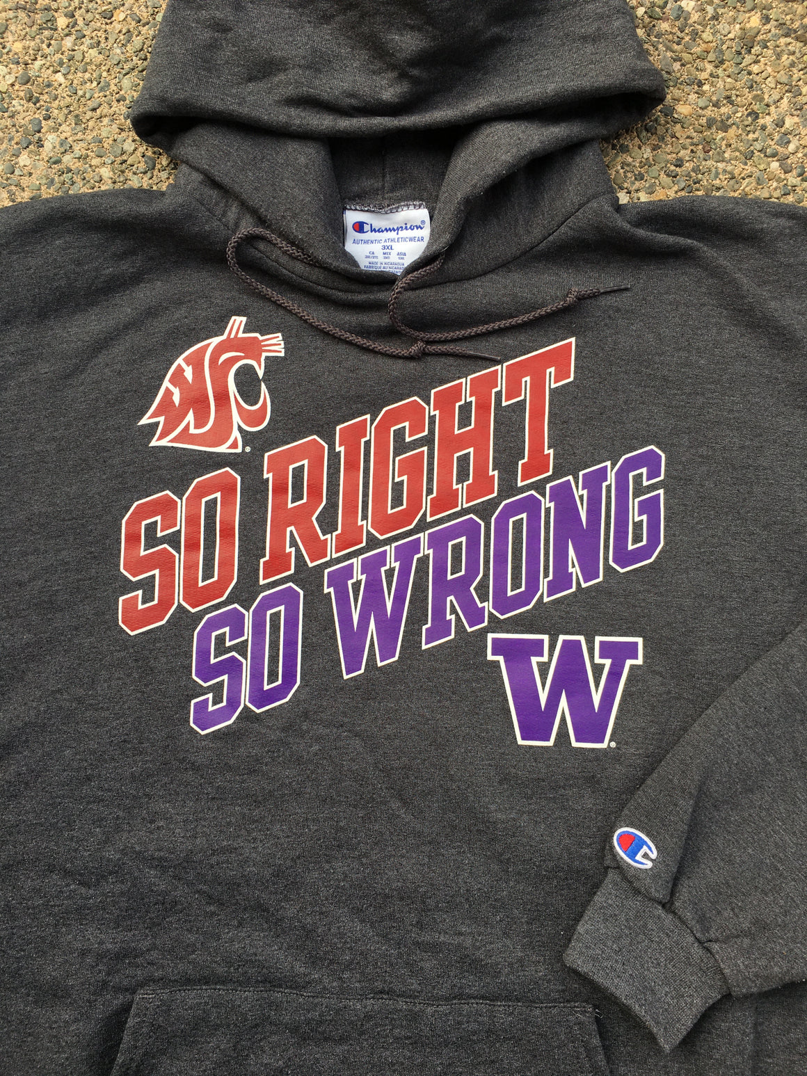 WSU Cougars Apple Cup hooded sweatshirt - 3XL