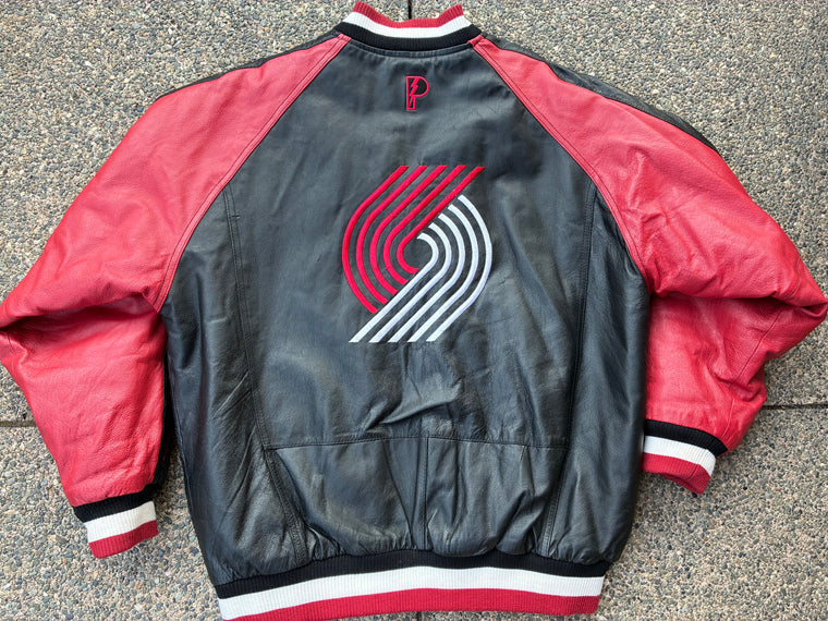 Portland Trailblazers leather jacket - L