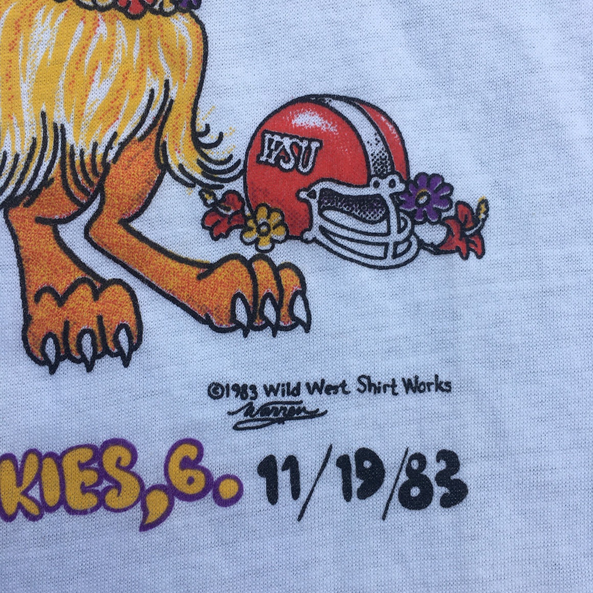 WSU 1983 Apple Cup shirt - M
