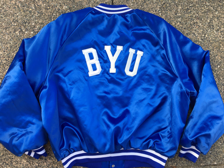 BYU Cougars Satin Jacket - XL