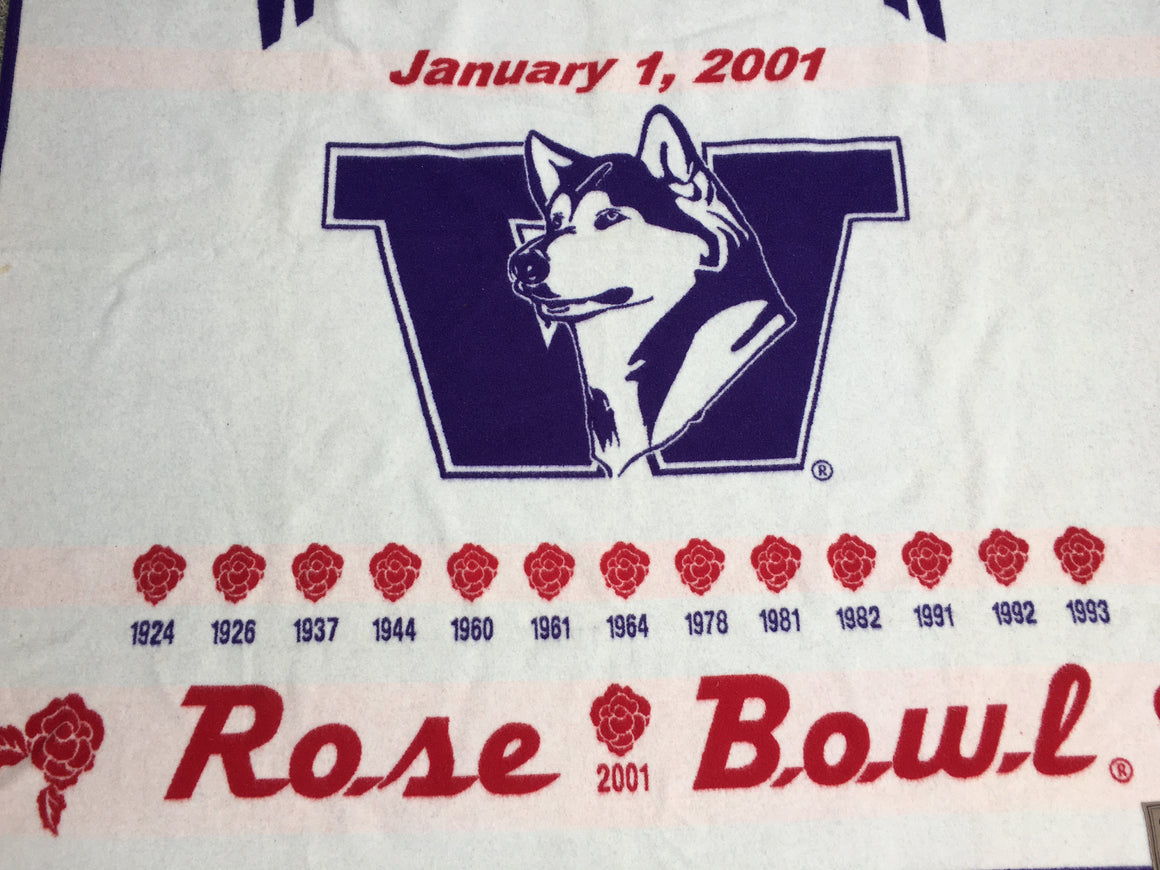 Washington Huskies Rose Bowl Pendleton blanket