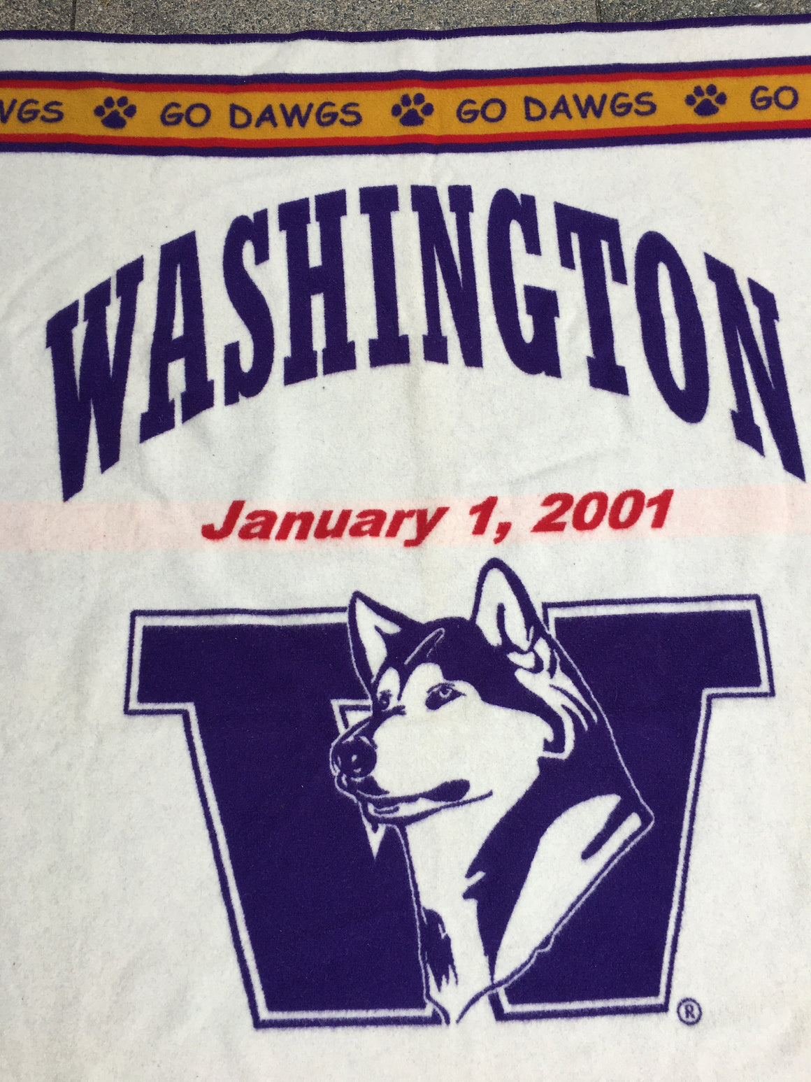 Washington Huskies Rose Bowl Pendleton blanket