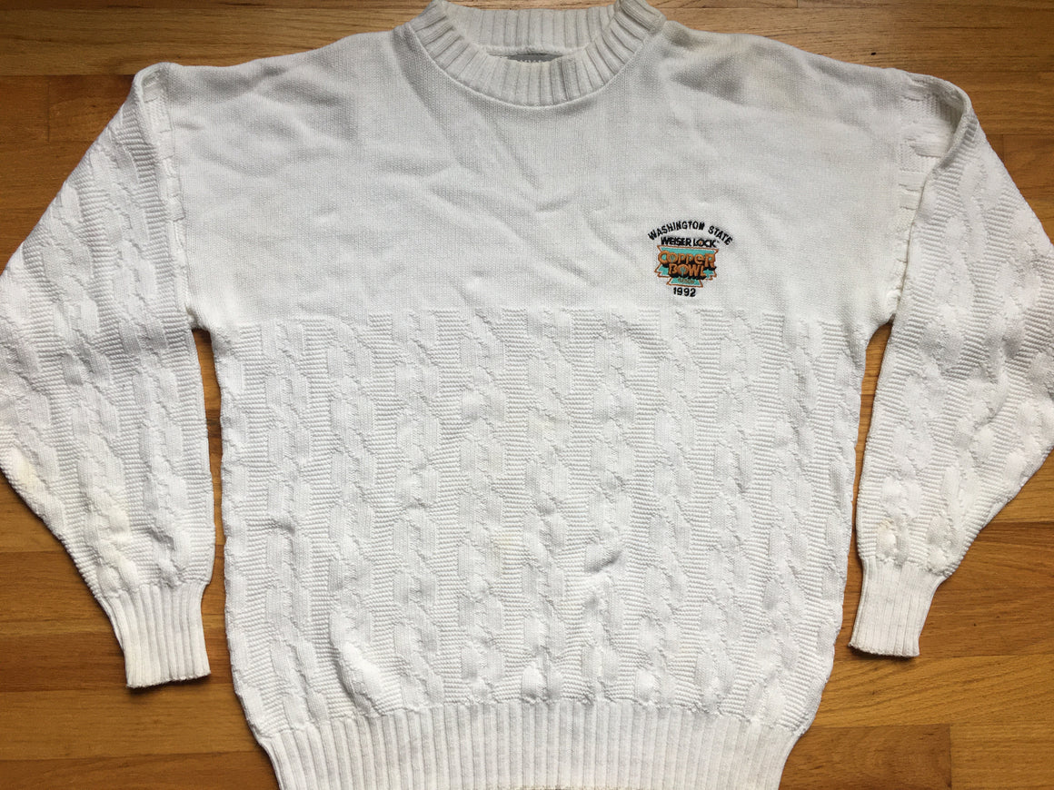 WSU Cougars 1992 Copper Bowl sweater - L