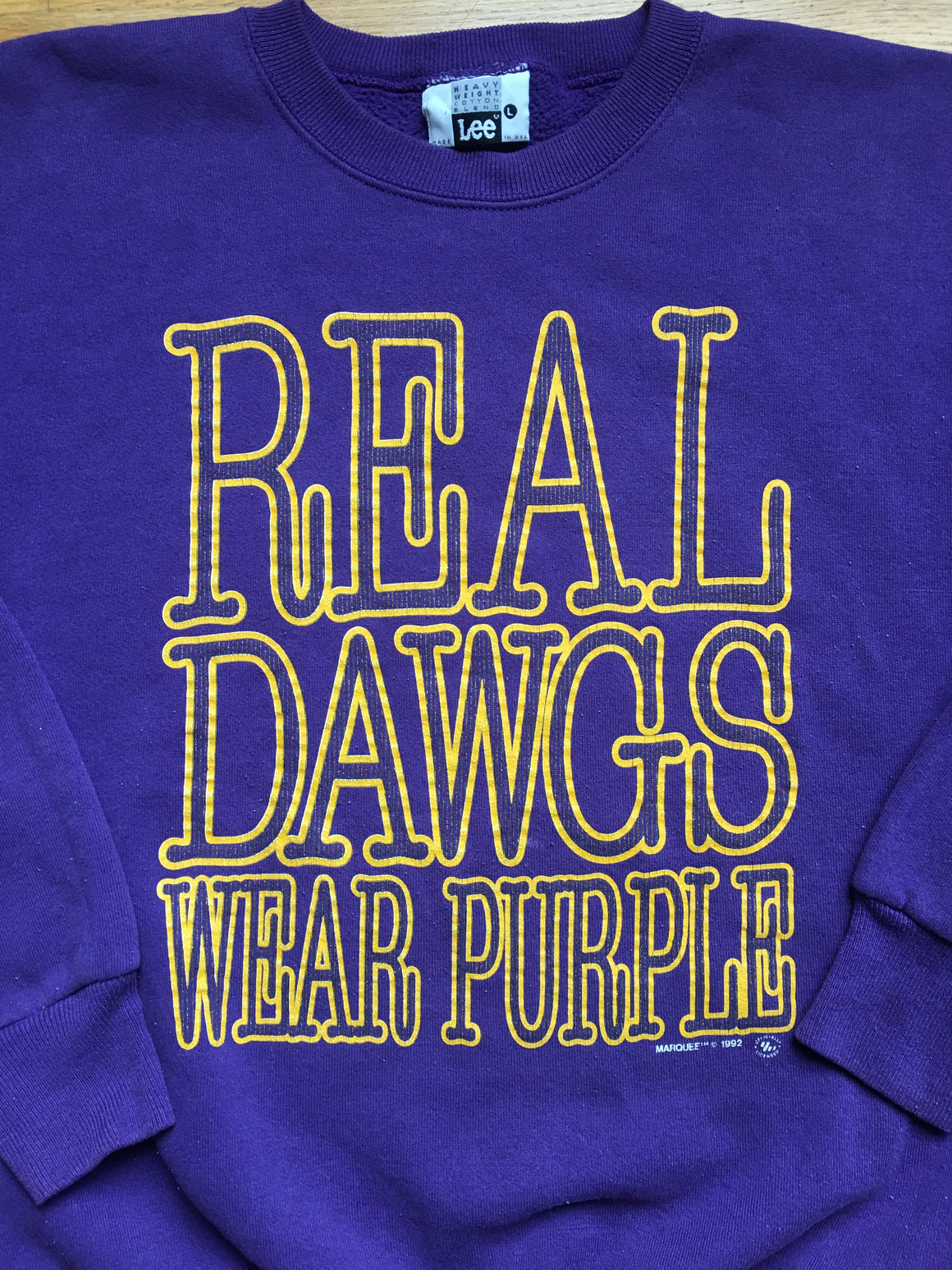 Real Dawgs Wear Purple Washington Huskies sweatshirt - L