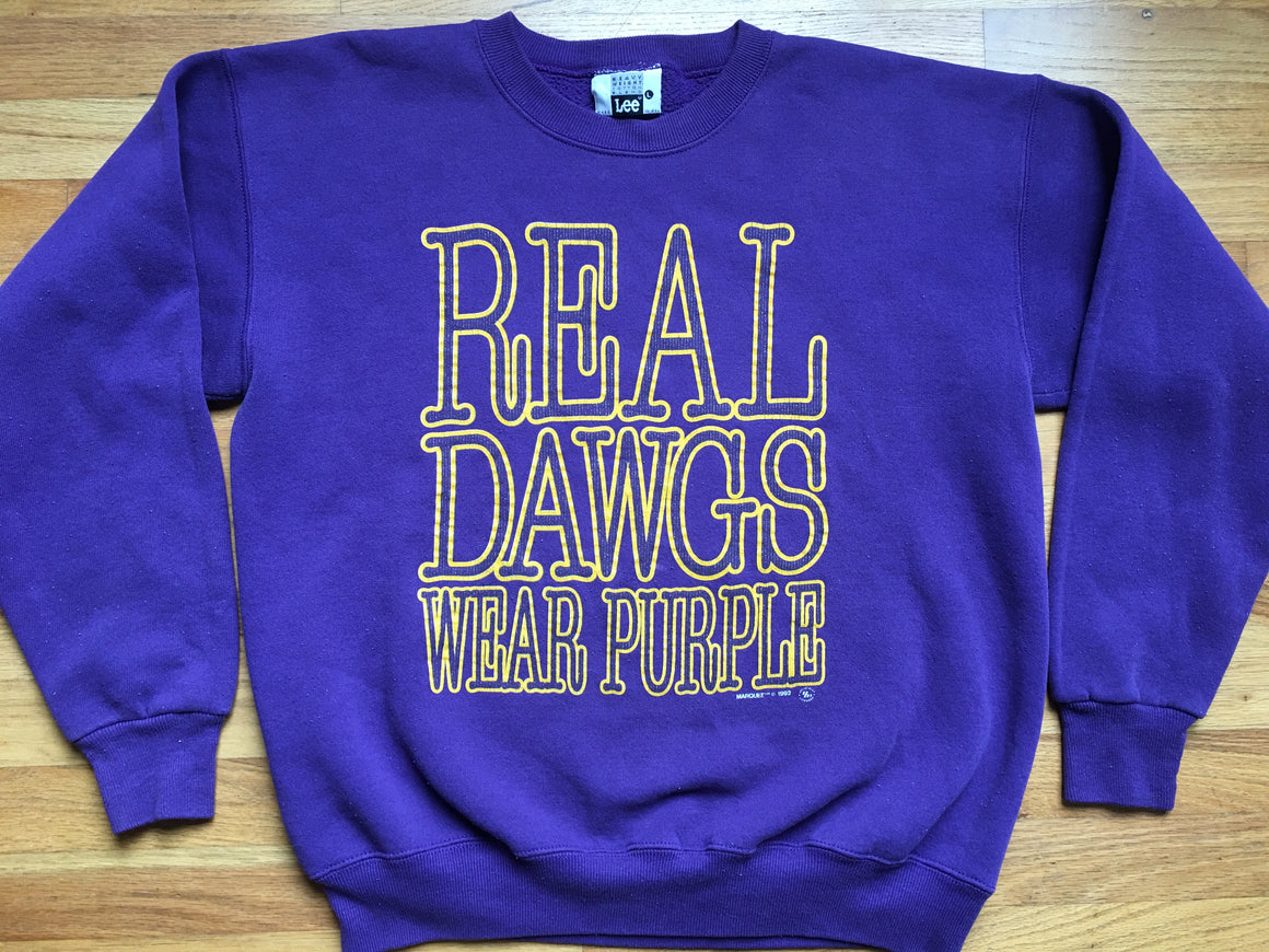 Real Dawgs Wear Purple Washington Huskies sweatshirt - L