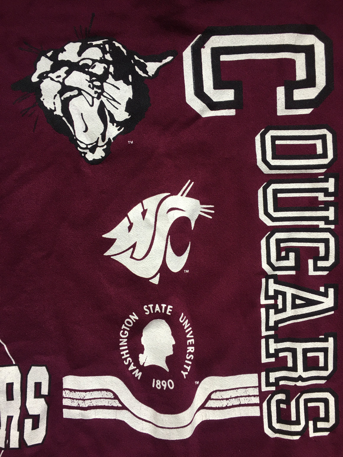 WSU Cougars All-over-print Sweatshirt - L