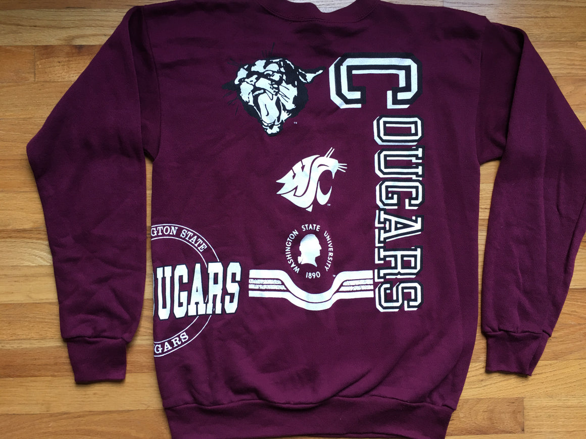 WSU Cougars All-over-print Sweatshirt - L