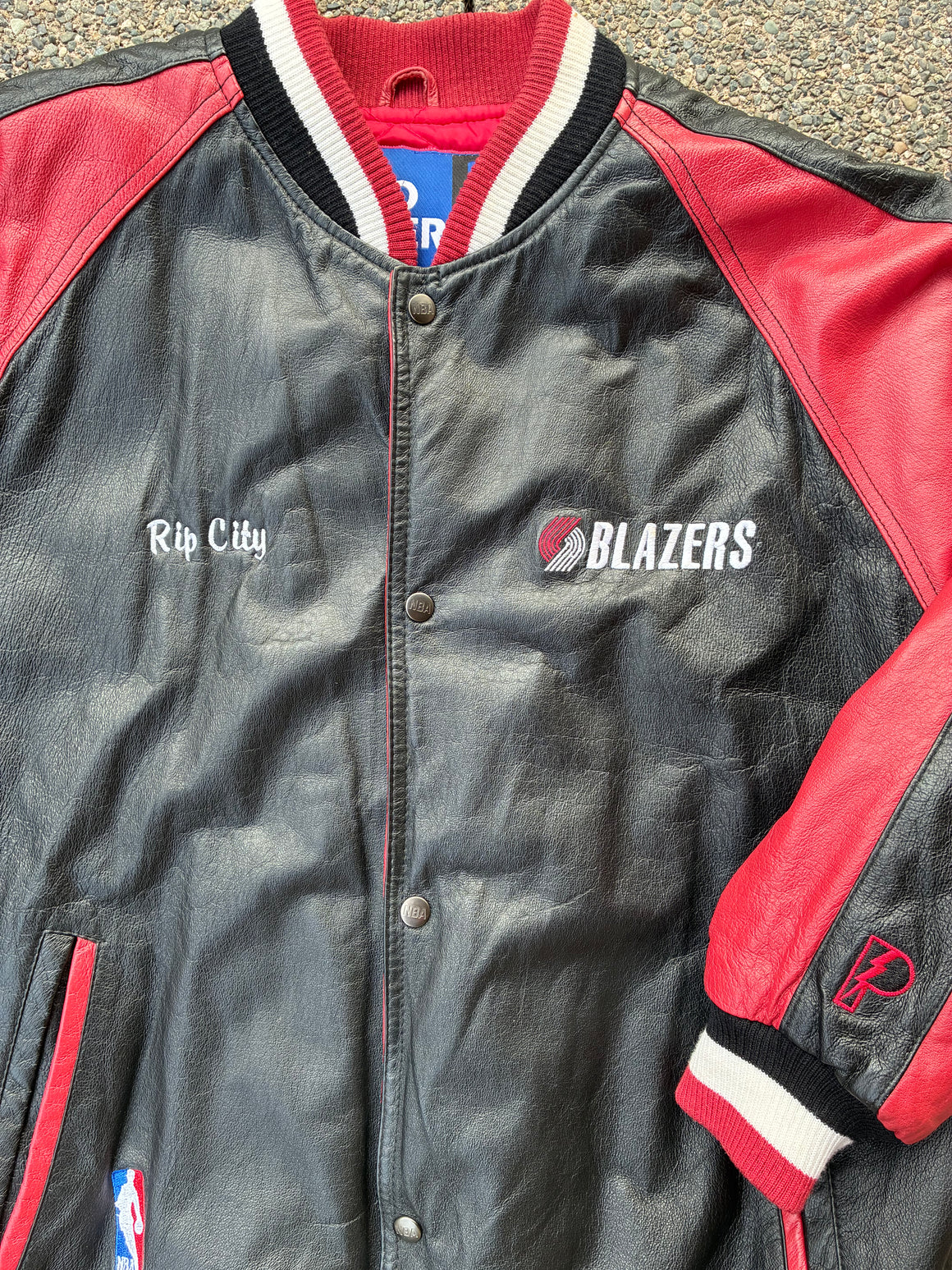 Portland Trailblazers leather jacket - L