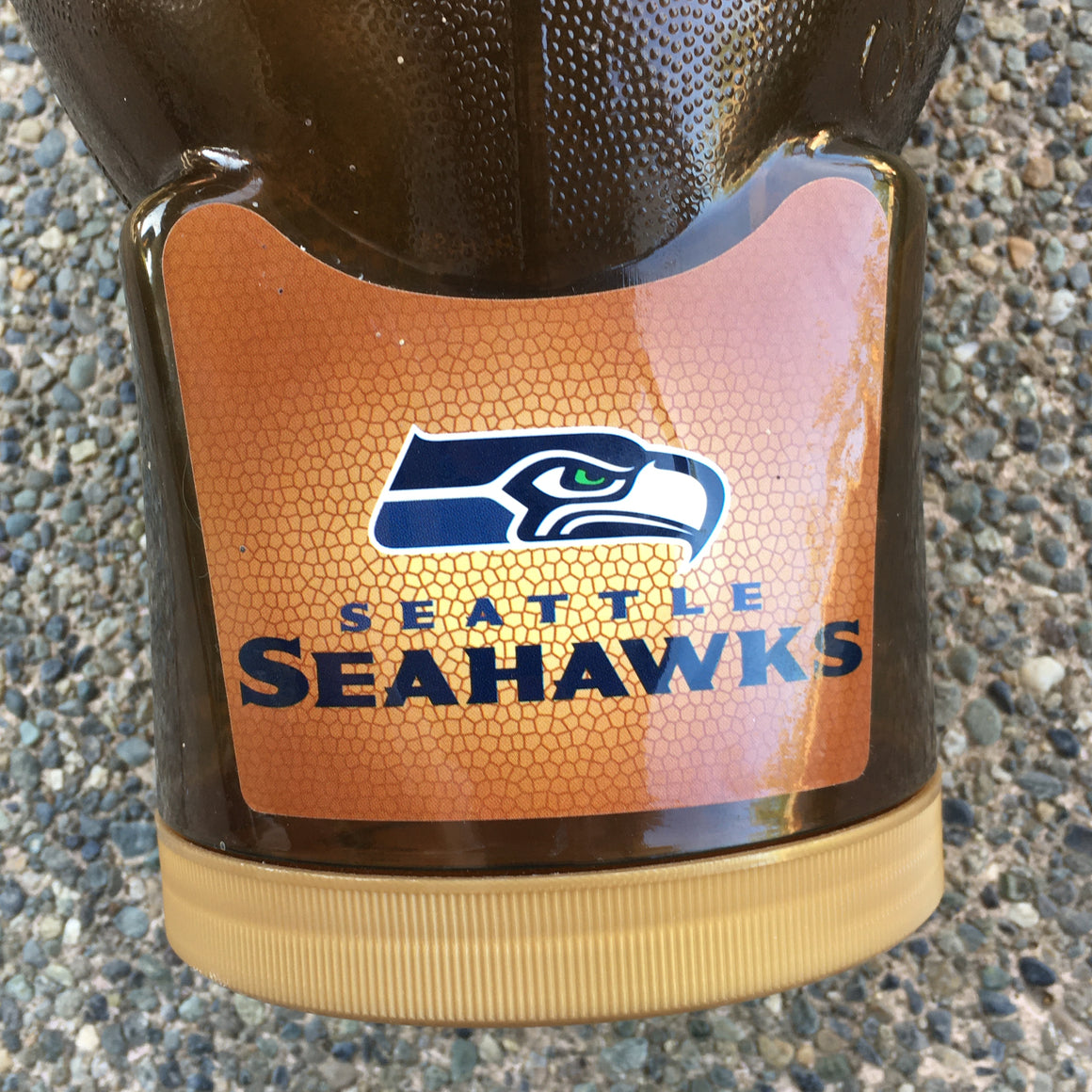 Seattle Seahawks snack container trophy
