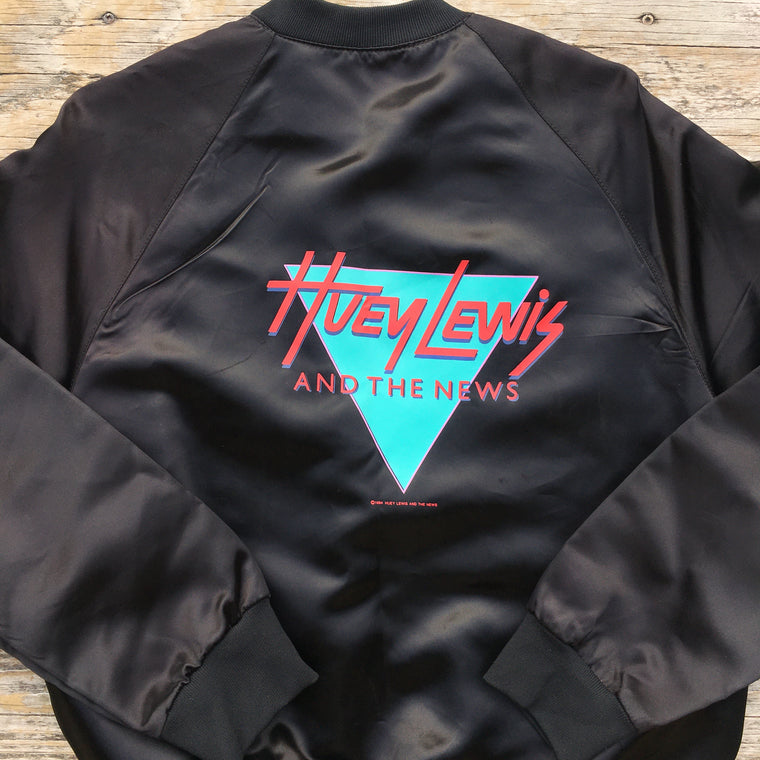 1984 Huey Lewis & the News satin jacket - M