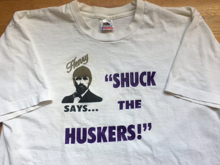 Washington Huskies vs Nebraska 1992 shirt - L