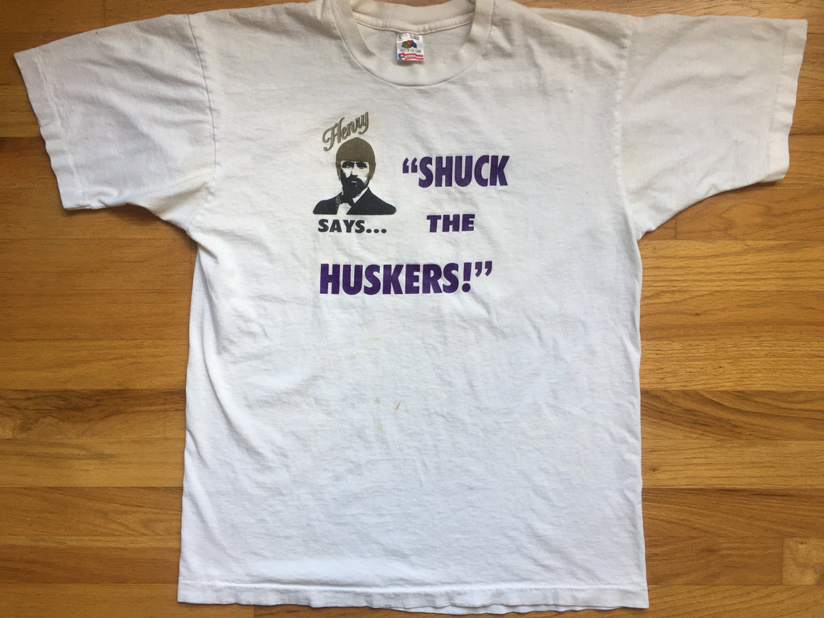 Washington Huskies vs Nebraska 1992 shirt - L