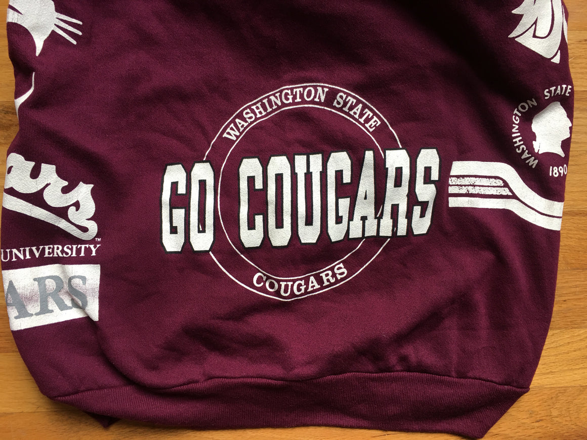 WSU Cougars All-over-print Sweatshirt - L