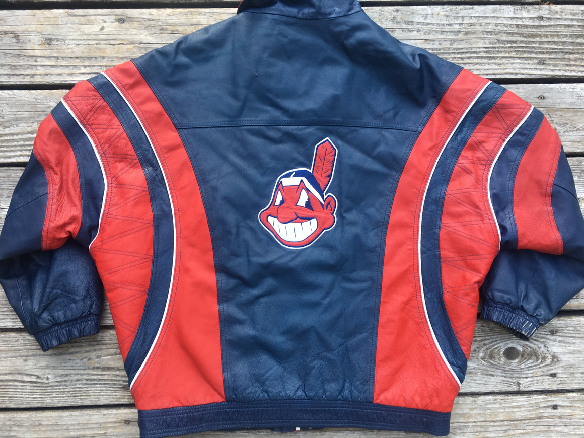 Cleveland Indians leather Starter jacket - 2XL