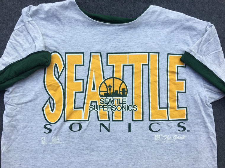 Seattle Supersonics REVERSIBLE shirt - L