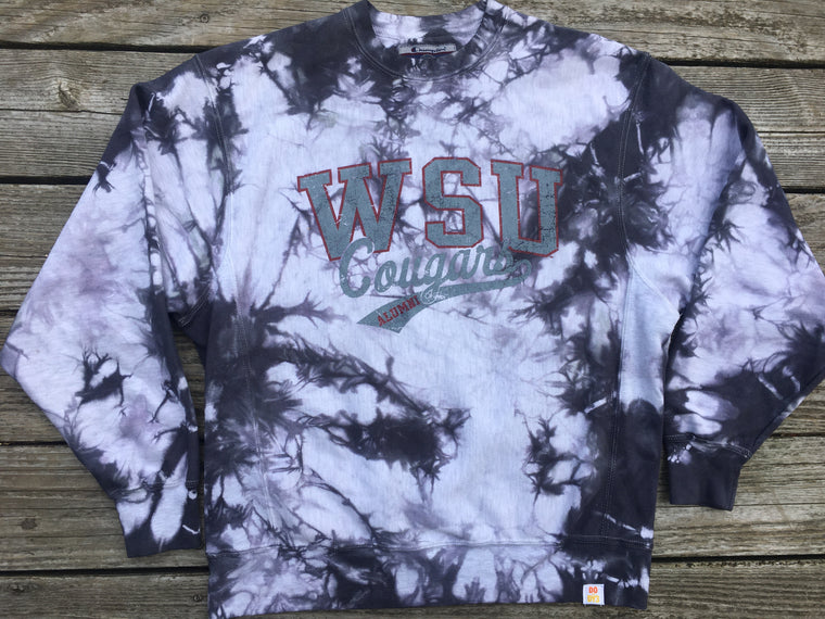 WSU Cougars tie dye Champion sweatshirt - M / L