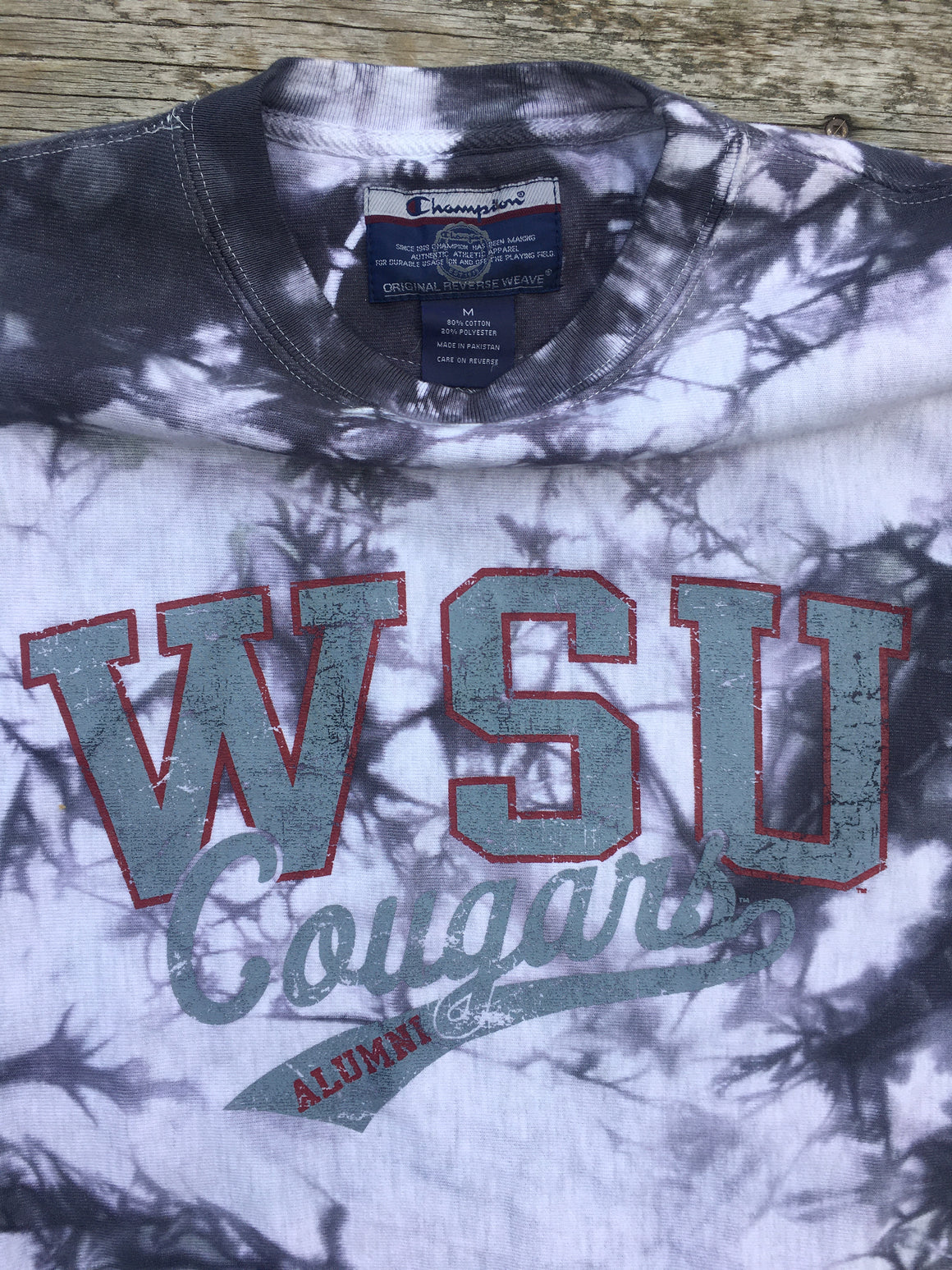 WSU Cougars tie dye Champion sweatshirt - M / L