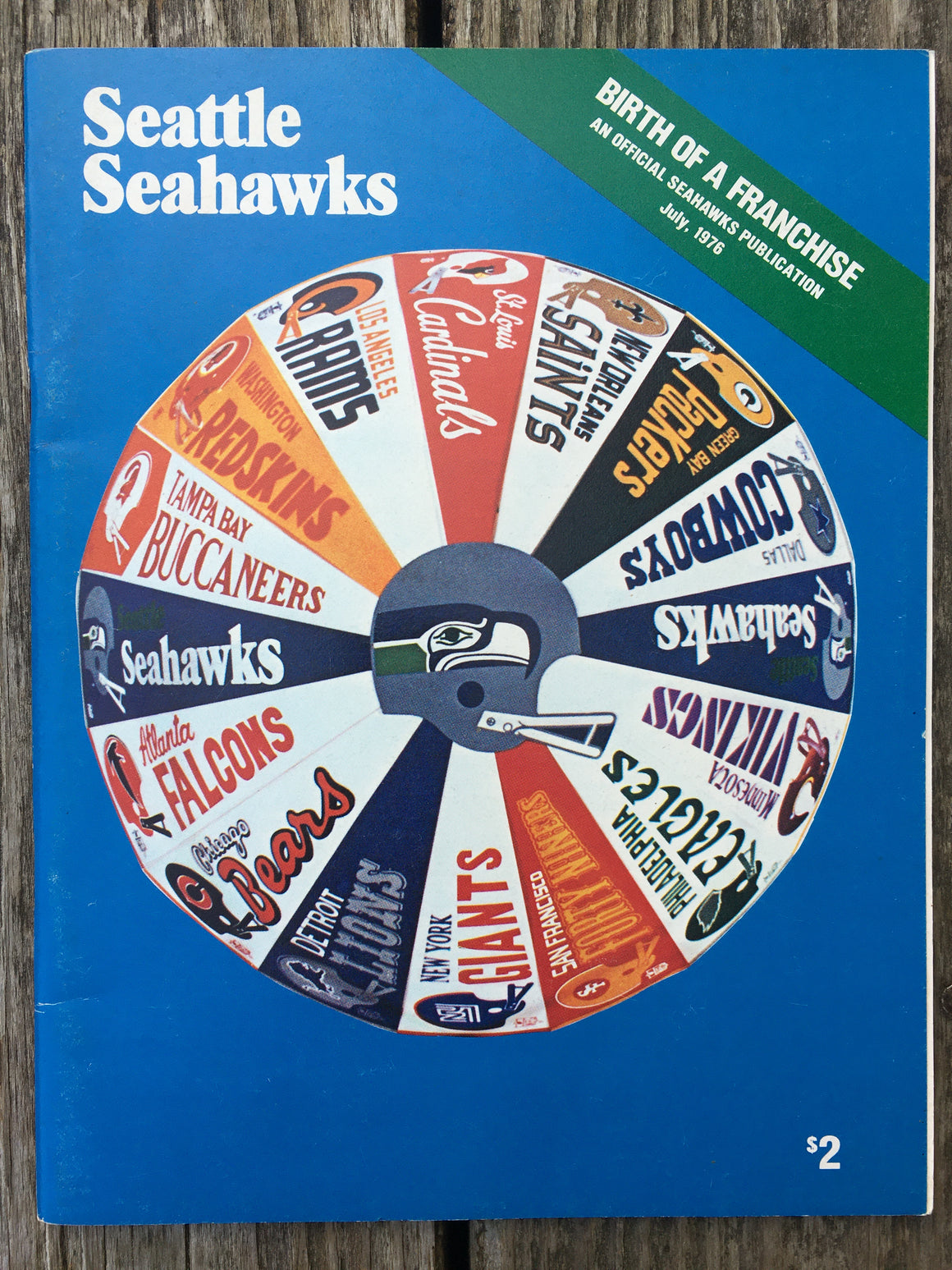 Seattle Seahawks inaugural season book / program