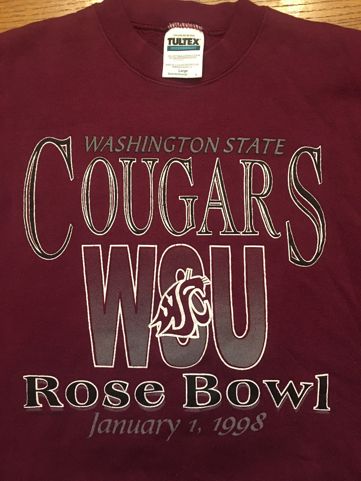 WSU Cougars Rose Bowl sweatshirt - L
