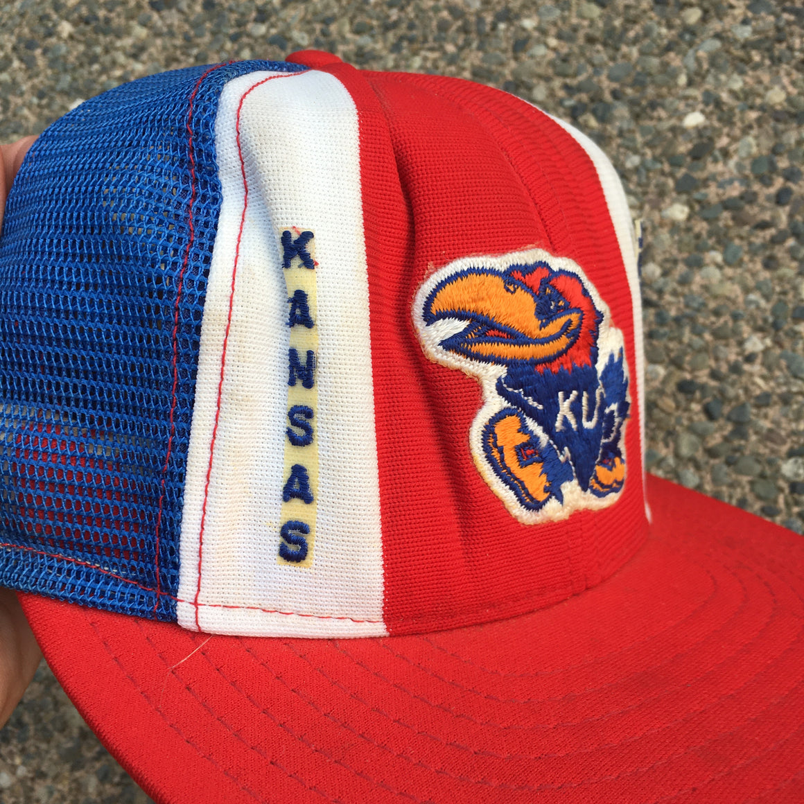 Kansas Jayhawks 80s Hats (Lot of 2)