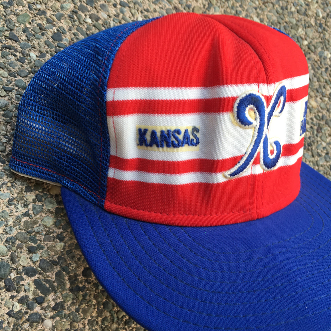 Kansas Jayhawks 80s Hats (Lot of 2)