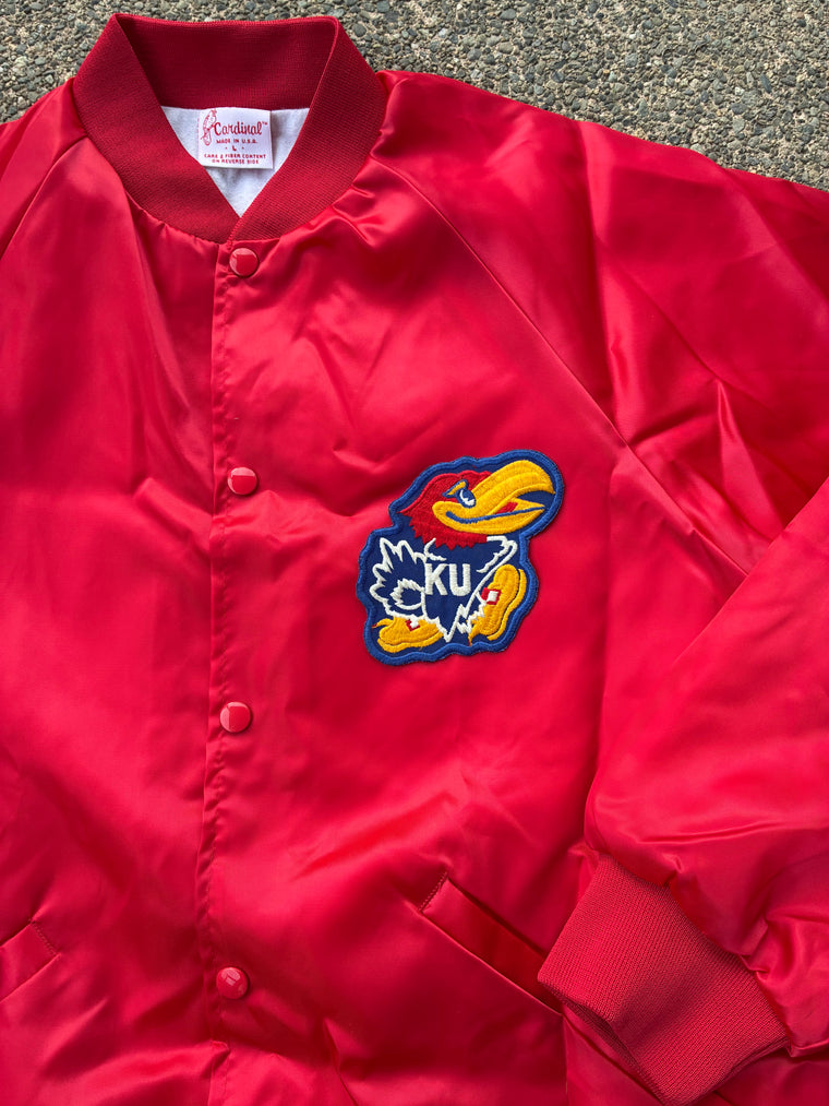 Kansas Jayhawks satin jacket - L