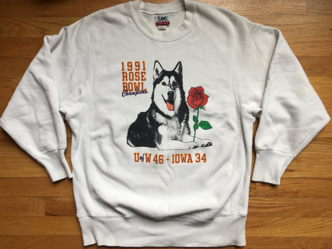 Washington Huskies 1991 Rose Bowl sweatshirt - L