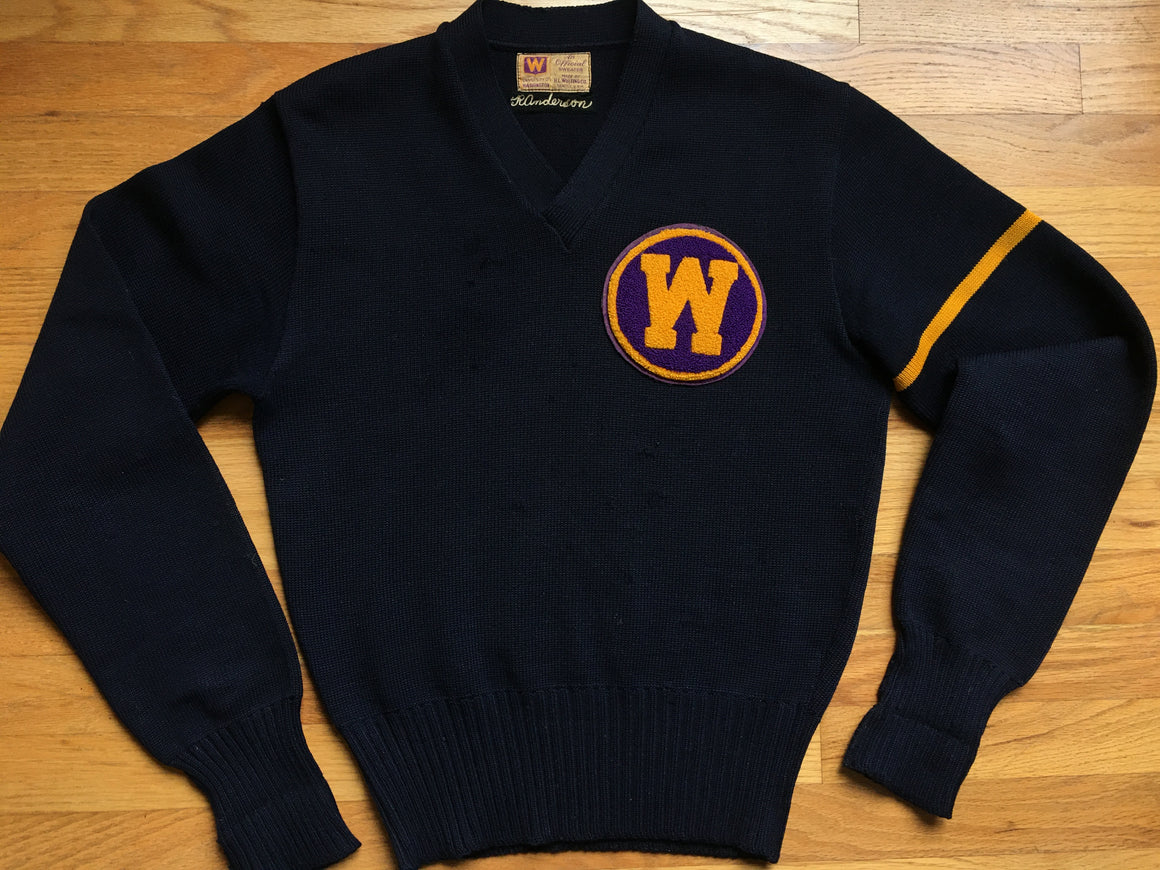 Washington Huskies Letter Sweater - S