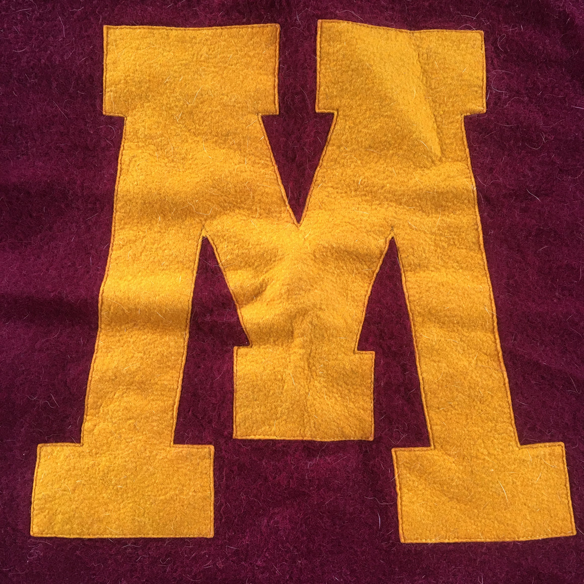 Minnesota Golden Gophers wool blanket