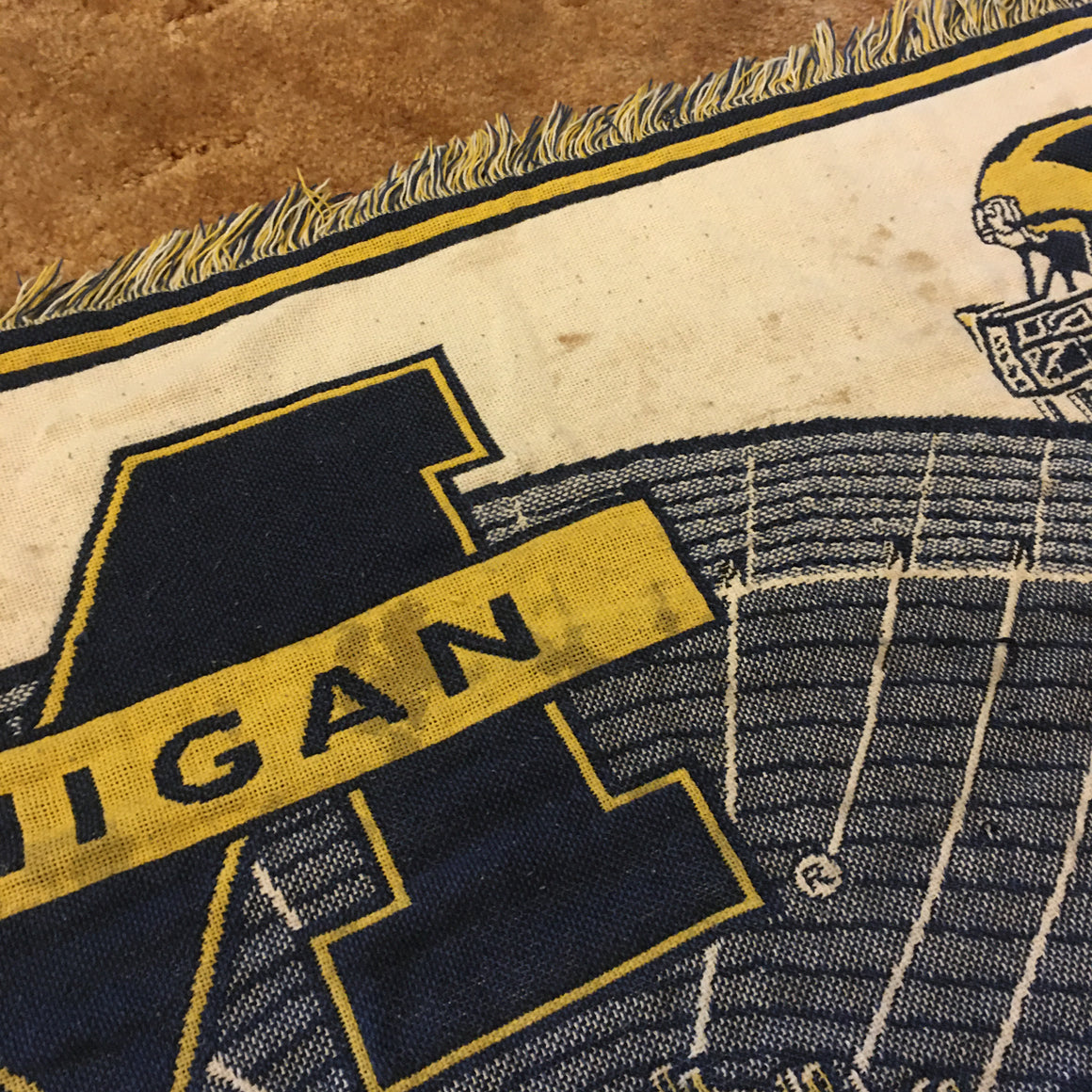 Michigan Wolverines Stadium blanket
