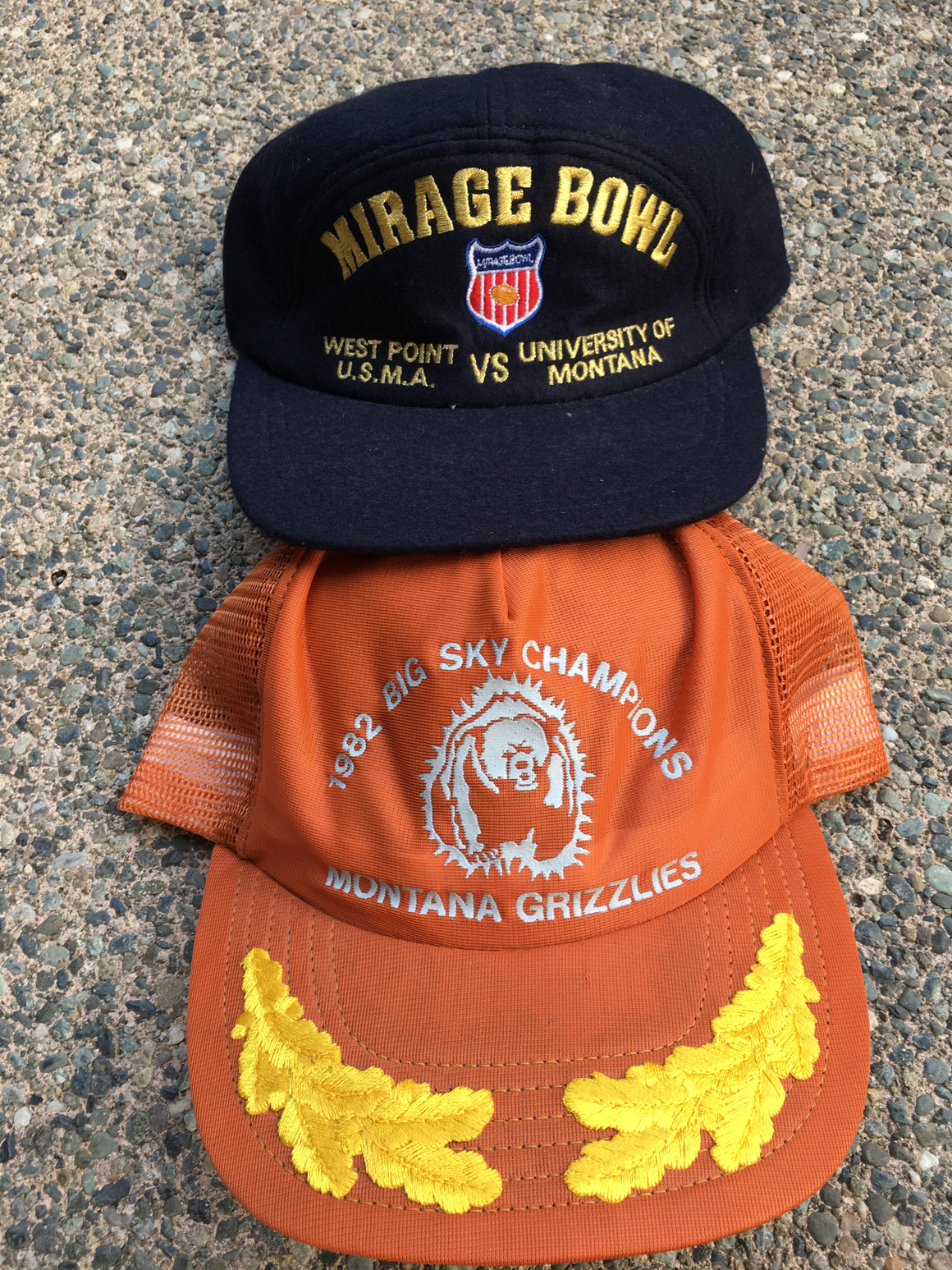 Montana Grizzlies Football Hat Lot of 2