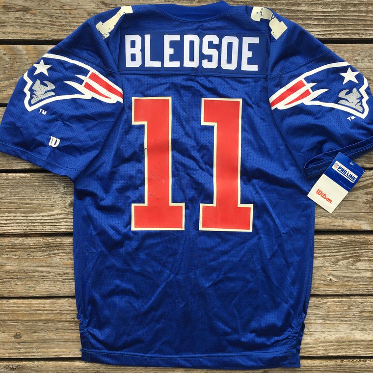 New England Patriots Drew Bledsoe SIGNED jersey - XL