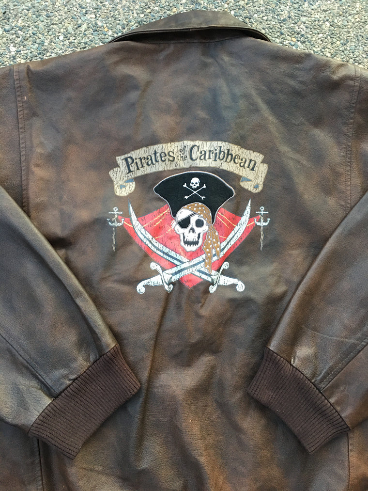 Limited Edition Pirates of the Caribbean leather jacket - 2XL