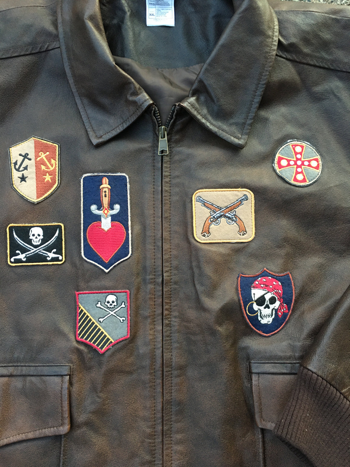 Limited Edition Pirates of the Caribbean leather jacket - 2XL