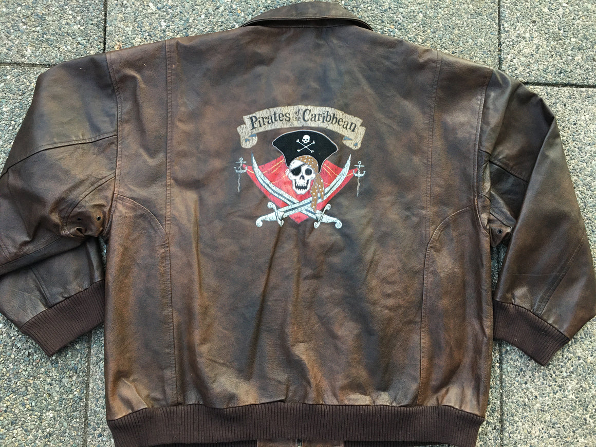 Limited Edition Pirates of the Caribbean leather jacket - 2XL