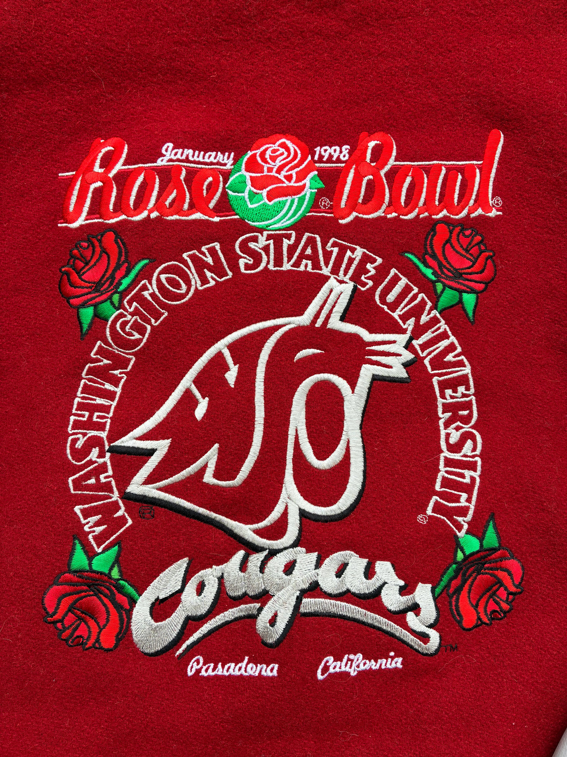 WSU Cougars 1998 Rose Bowl jacket - L