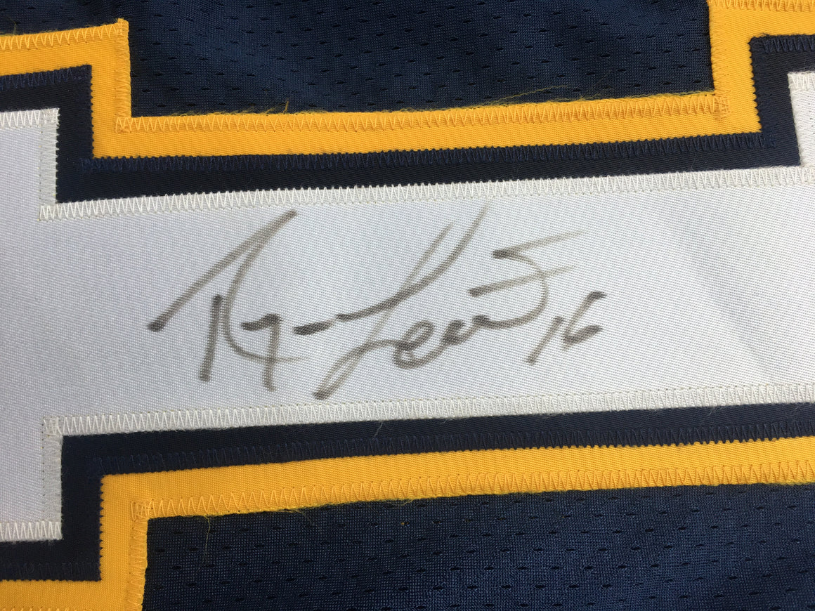 Signed Authentic Ryan Leaf San Diego Chargers Jersey - size 48