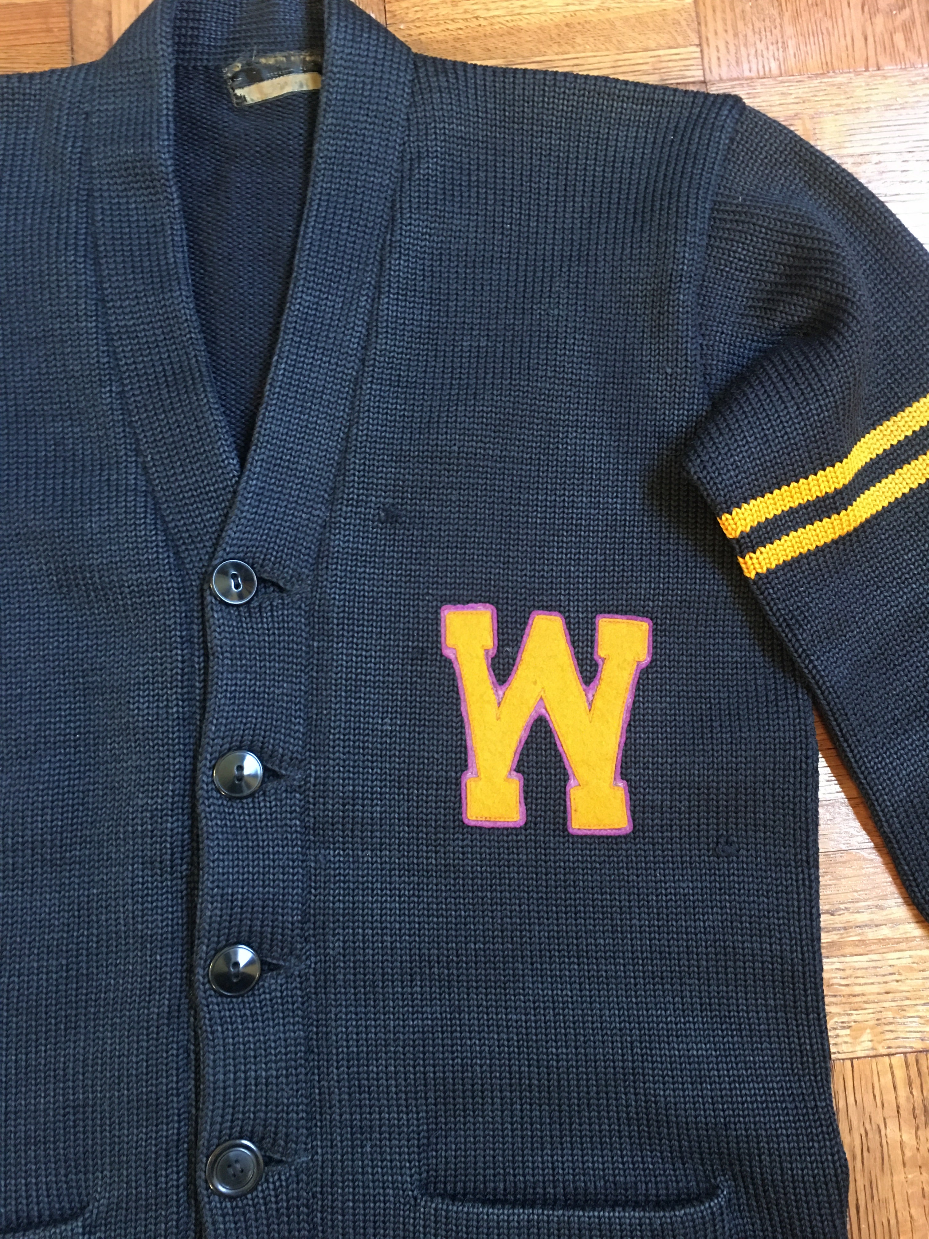 【Special】30s US NAVY sweat cardigan CABLE-KNIT CARDIGAN - Navy blue | ZARA Canada