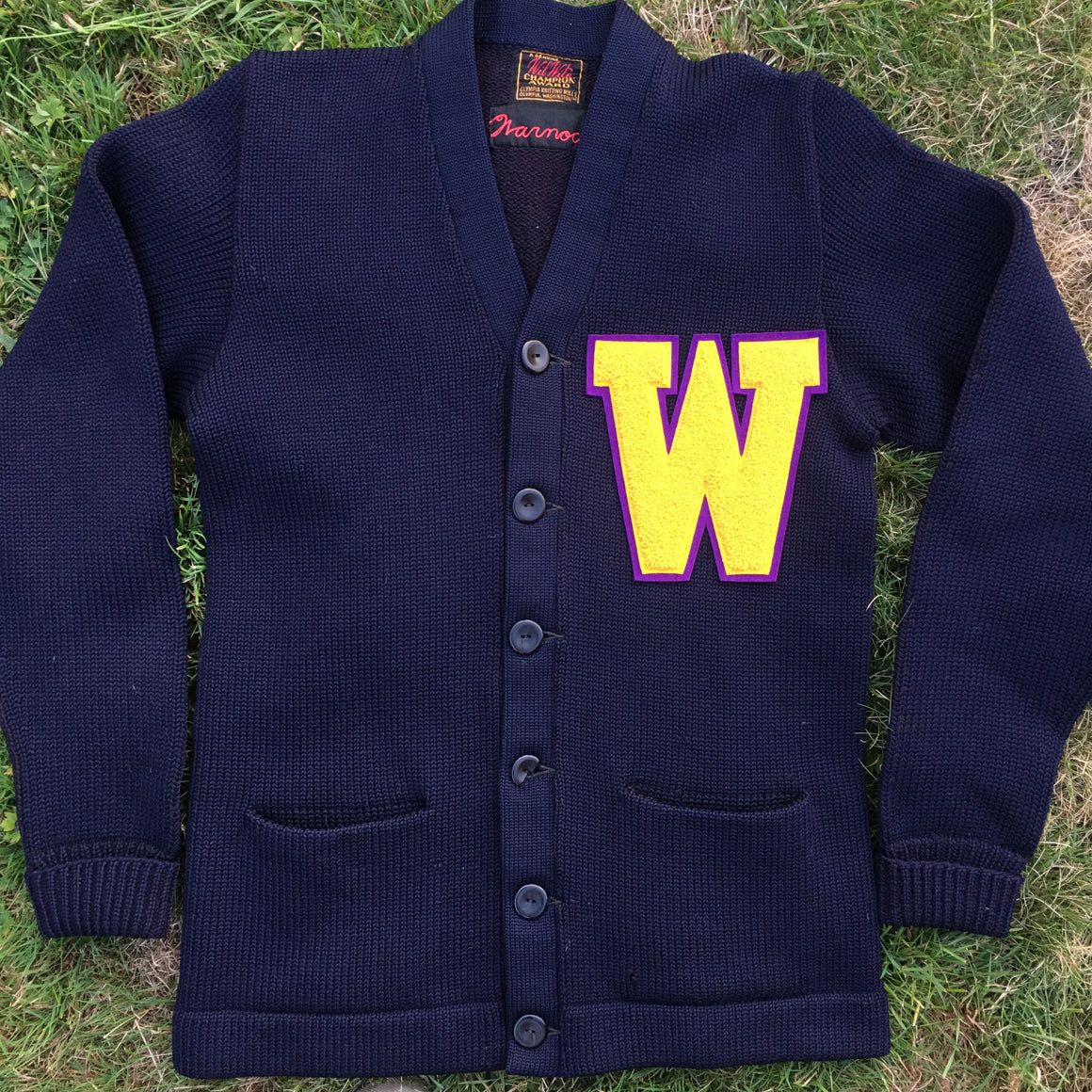 Washington Huskies letterman sweater -Small Long